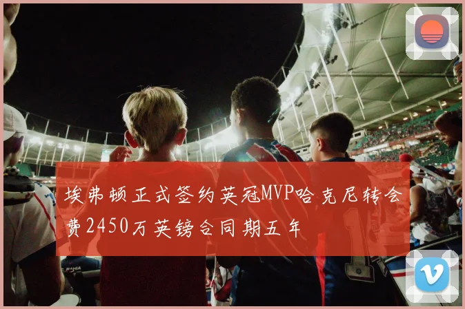 埃弗顿正式签约英冠MVP哈克尼转会费2450万英镑合同期五年